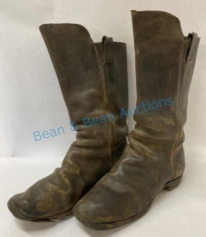 Very Early Pair Frontier Era Cowboy Boots