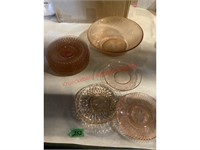 8 Hobnail Bread Plates & "Diana" & Miscellaneous