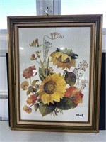 Framed Sunflower Picture