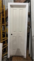 White Door and Frame 7Ft H 30 Inch Wide