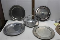 Assorted Pewter Trays