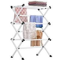 FKUO Household Indoor Folding Clothes Drying Rack
