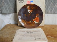 Norman Rockwell "The Tycoon" Plate