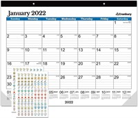 CRANBURY Large Calendar 2022-2023 - (Blue) 17x22"