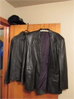 2 Leather like Jackets + Hat