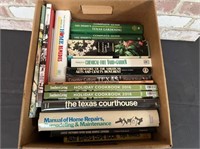 BOX LOT: 17 COOKBOOKS & HOW TO BOOKS