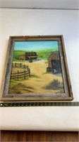 Signed KP Pullen Farm Painting