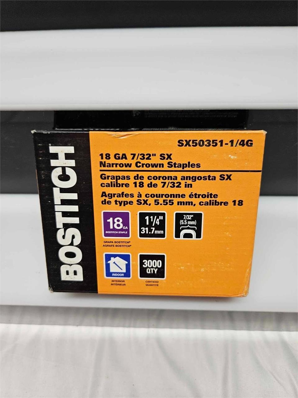 Bostitch 1-1/4in x 7/32in Finish Staples