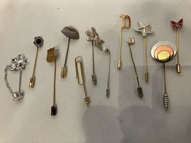 Vintage Jewelry Stick Pins (12)
