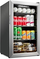 Ivation 101 Can Beverage Refrigerator, SS