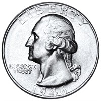 1846 Washington Silver Quarter UNCIRCULATED