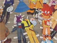 1956 Paper Doll Family Fashions Lot