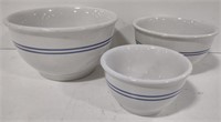 (BD) Gibson china set of 3 nesting bowls
