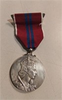 Queen Elizabeth Silver Coronation Medal &