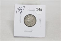 1867F Three Cents