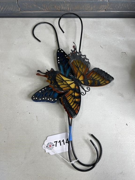 Butterfly Garden Art -  hanging brackets (2)