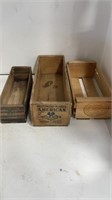 Wooden Cheese Box Lot