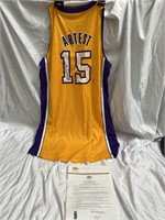 Ron Artest autographed Lakers jersey W/ COA