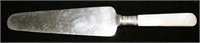 9"L Sterling Cake Server w/ Mother of Pearl