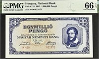 Hungary National Bank 1,000,000 Pengo HUBB