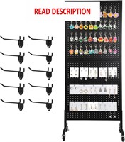 NectaCol 2'x 5' Pegboard Panels Tower  Black**