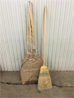 Six  new corn brooms