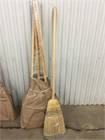 Six new corn brooms