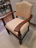 Vintage Cream Custard Colored Chair