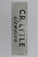 C.R. Lytle Jeweler Metal Sign