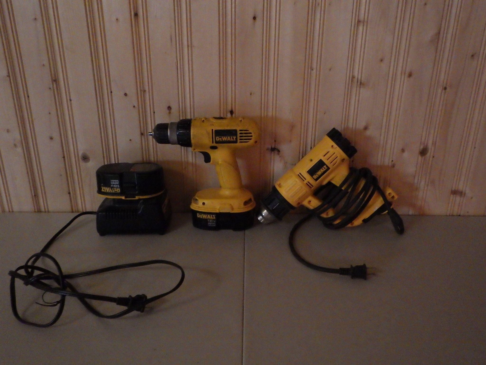 Dewalt Heat Gun & 18 Volt Drill WORKS