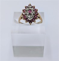 14k Ruby & Diamond Ring