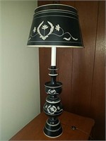 Early American style stenciled lamp