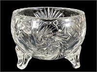 Cut Crystal Footed Rose Bowl