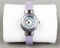 Quartz Ladies' Cuff Bracelet MOP Wristwatch