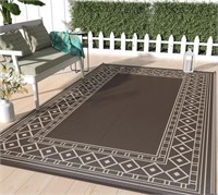 8X10FT GENIMO OUTDOOR RUG FOR PATIO, REVERSIBLE