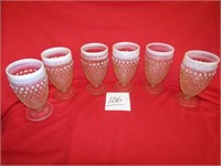 6- HOBNAIL GLASSES