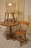 Ethan Allen Breakfast Nook Table & 2 Chairs