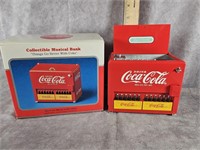 COCA-COLA DIE CAST MUSUCAL BANK WITH BOX