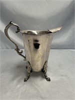 VINTAGE SILVER-PLATE 4 FEET PITCHER 9.5 INCHES