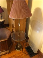 Floor Lamp with Glass Top
