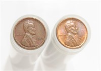 TWO ROLLS WHEAT BACK PENNIES LINCOLN PENNIES