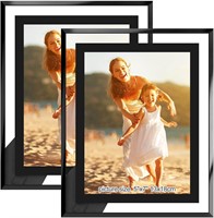 HIKWADERY 5x7 Picture Frames Black - Set of 2