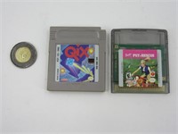 2 jeux de Nintendo Game Boy, QIX et Barbie