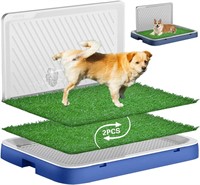 Grass Pad for Dogs  Tray & Pee Baffle  24.8x19.3in
