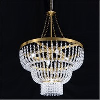 Wellmet 20 inch Gold Chandelier Light