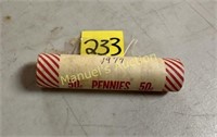 1977 BANK ROLL OF PENNIES