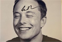 Autograph COA Elon Musk Photo