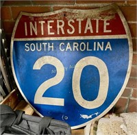 METAL INTERSTATE 20 SIGN