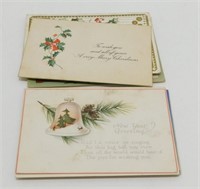 19 Antique Post Cards - Christmas & New Years