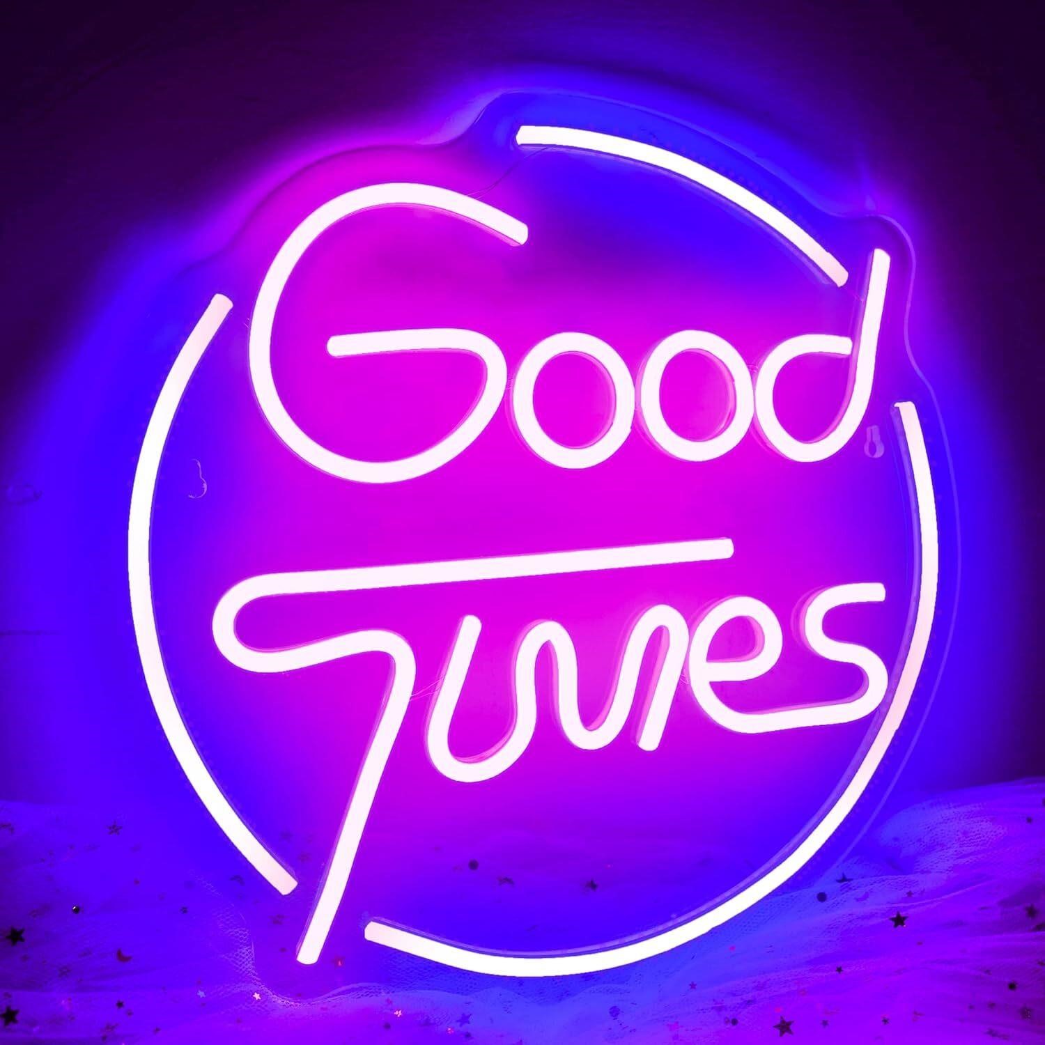 Good Times Neon Signs LED Light USB Operated